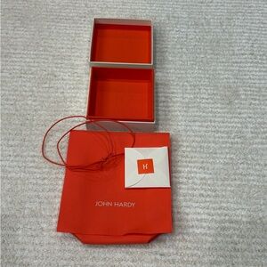 John Hardy Box, large pouch, cleaning cloth.